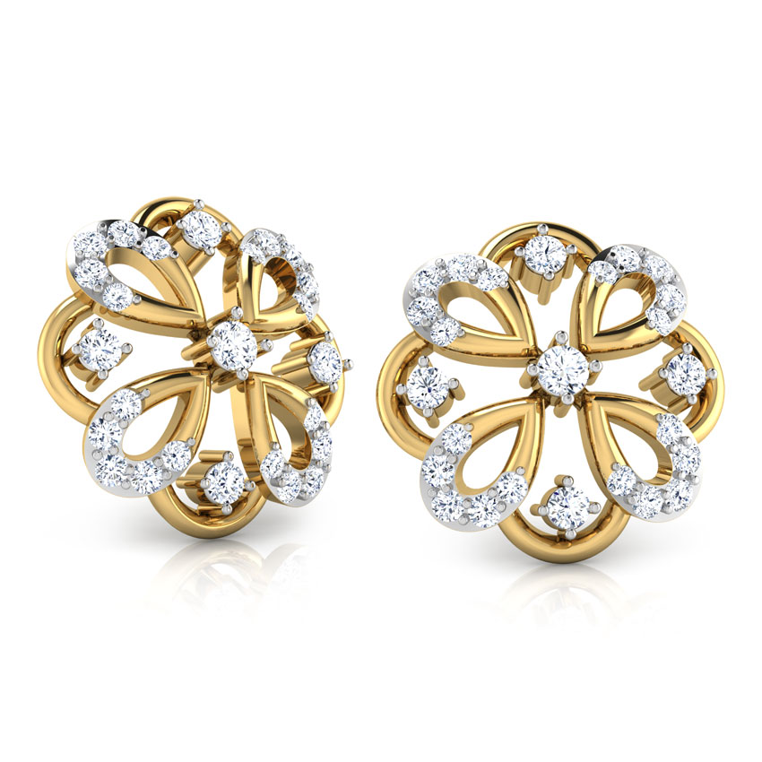 Rangoli Diamond Stud Earrings