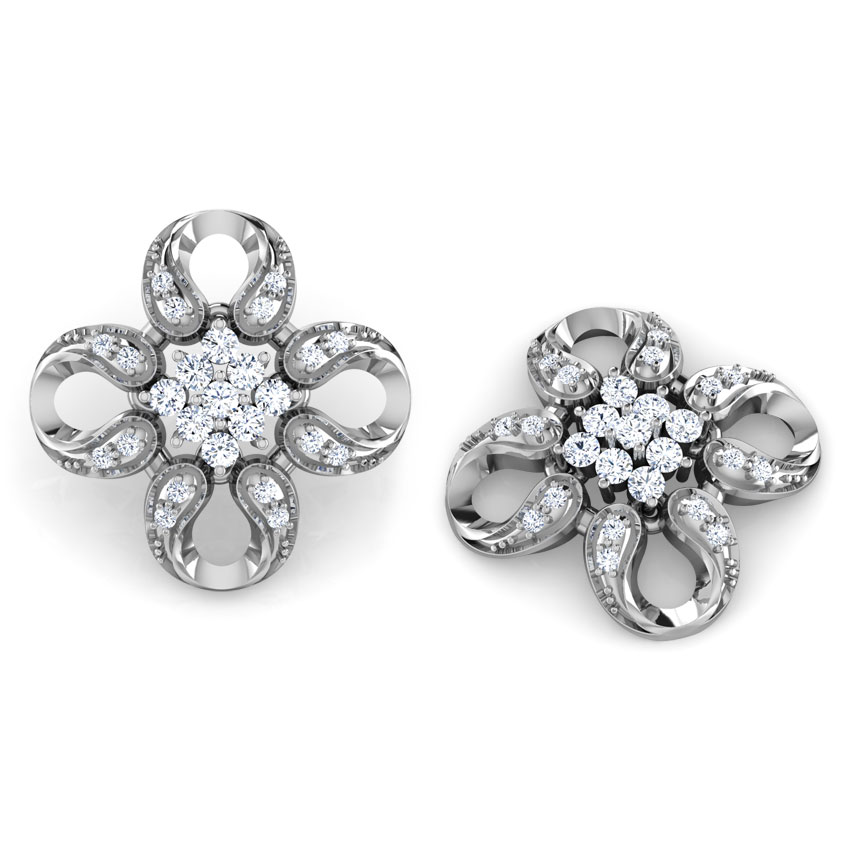 Quadra Horseshoe Diamond Stud Earrings Quadra Horseshoe Diamond Stud Earrings