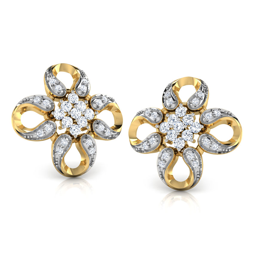 Quadra Horseshoe Studs