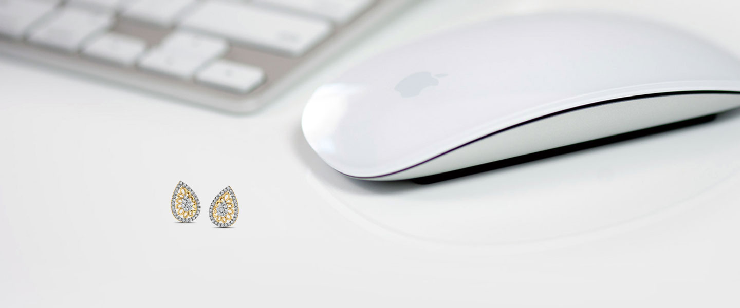 Pear Filigree Studs