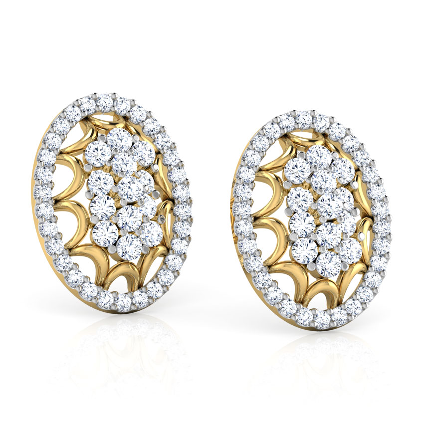 Oval Mesa Diamond Stud Earrings Oval Mesa Diamond Stud Earrings