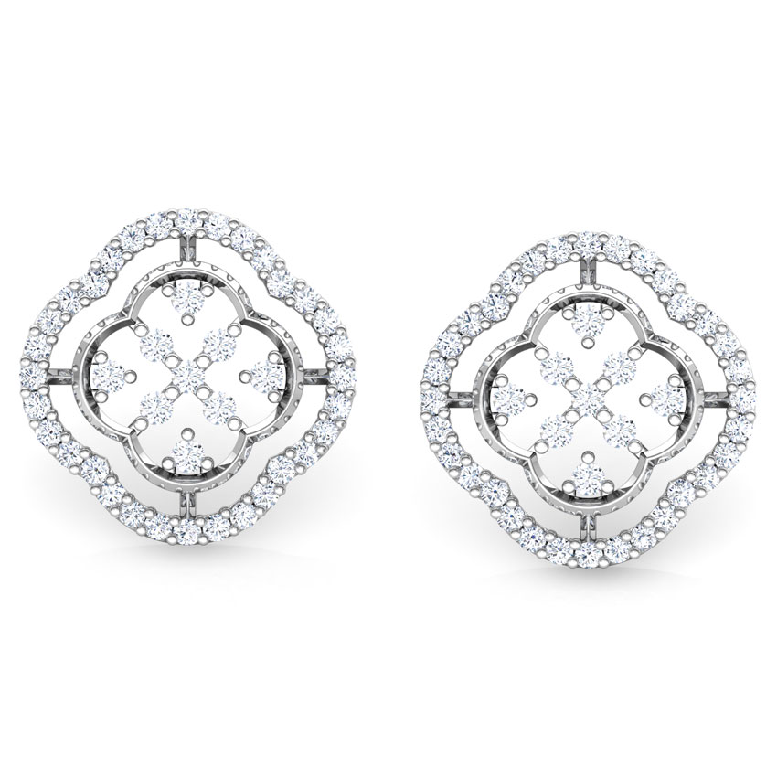 Lucky Clover Diamond Stud Earrings Lucky Clover Diamond Stud Earrings