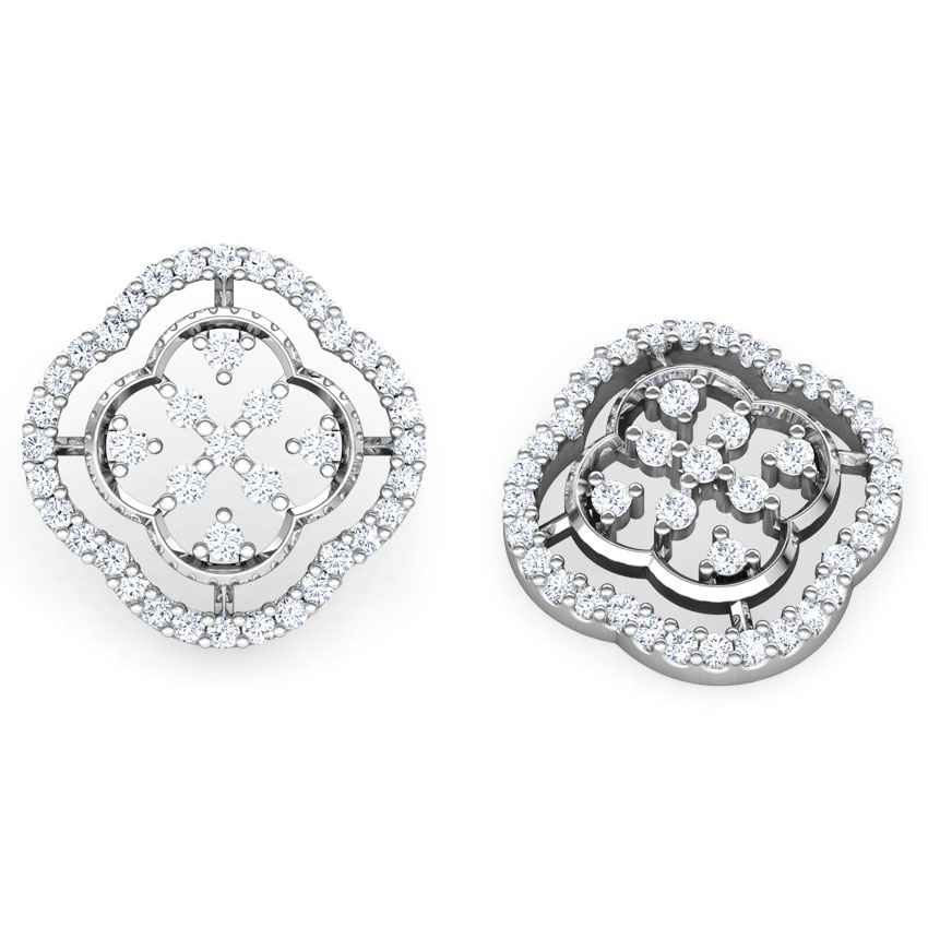 Lucky Clover Diamond Stud Earrings Lucky Clover Diamond Stud Earrings