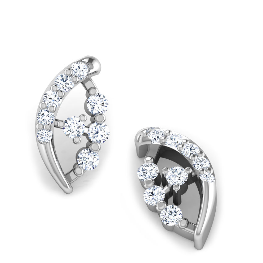 Dazzling Pie Diamond Stud Earrings Dazzling Pie Diamond Stud Earrings