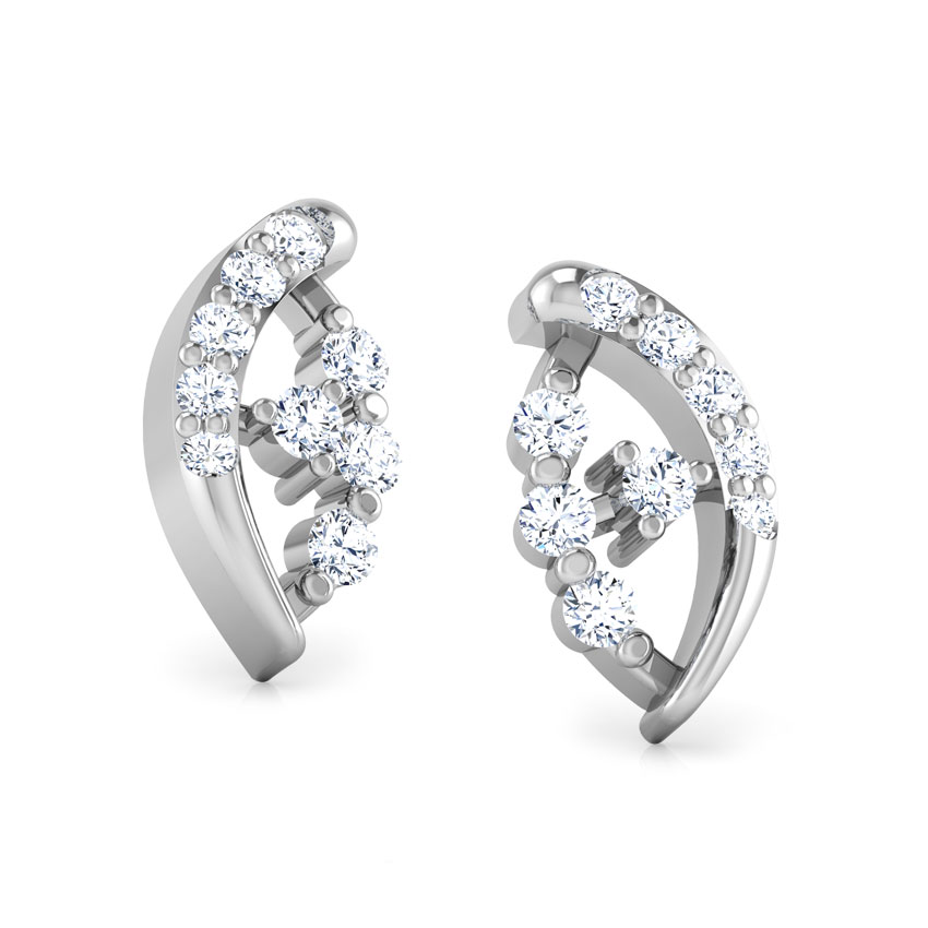 Dazzling Pie Diamond Stud Earrings Dazzling Pie Diamond Stud Earrings