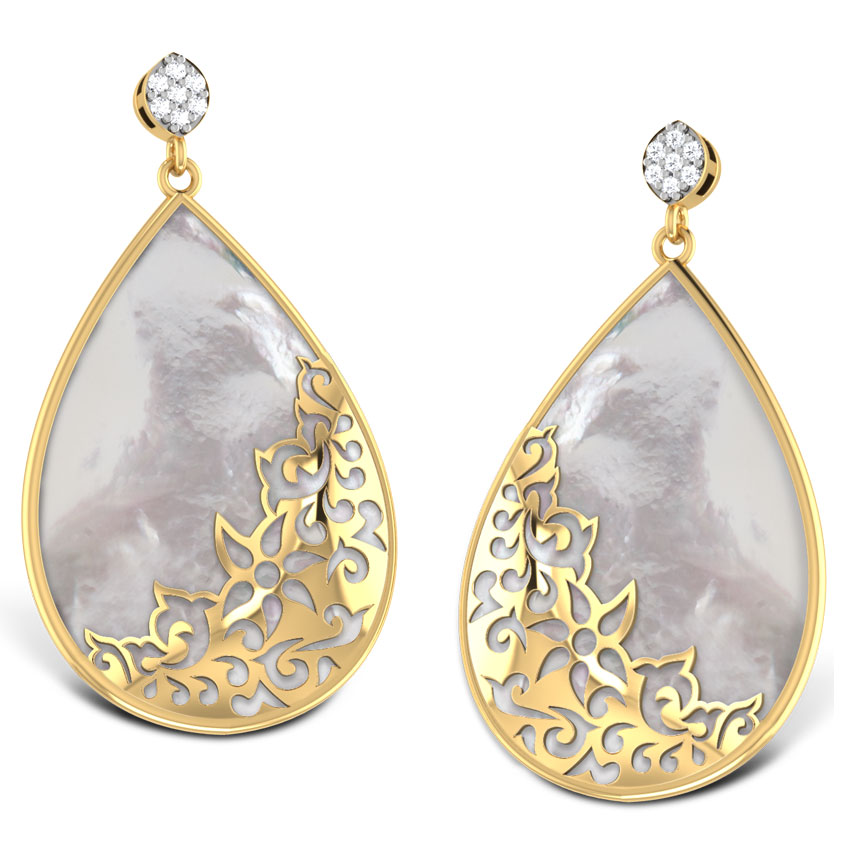 Sirius Mother of Pearl Earrings