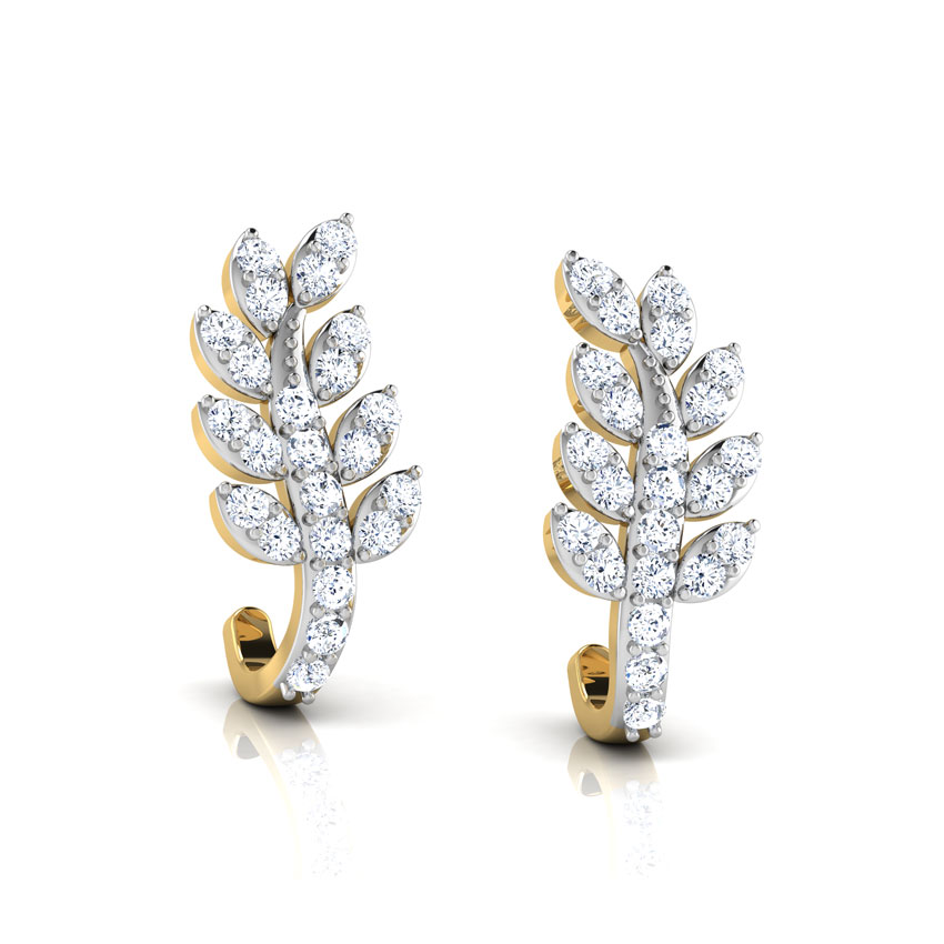 Leafy Creeper Hoop Earrings