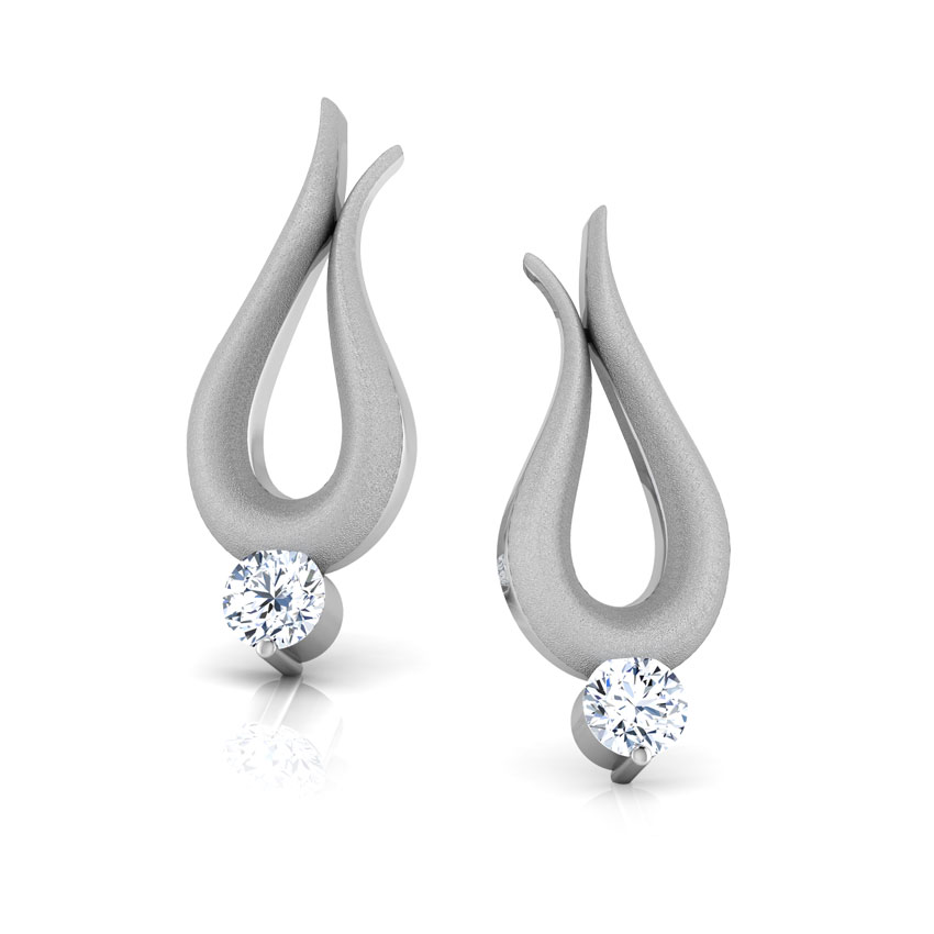 Love Bird Platinum Stud Earrings