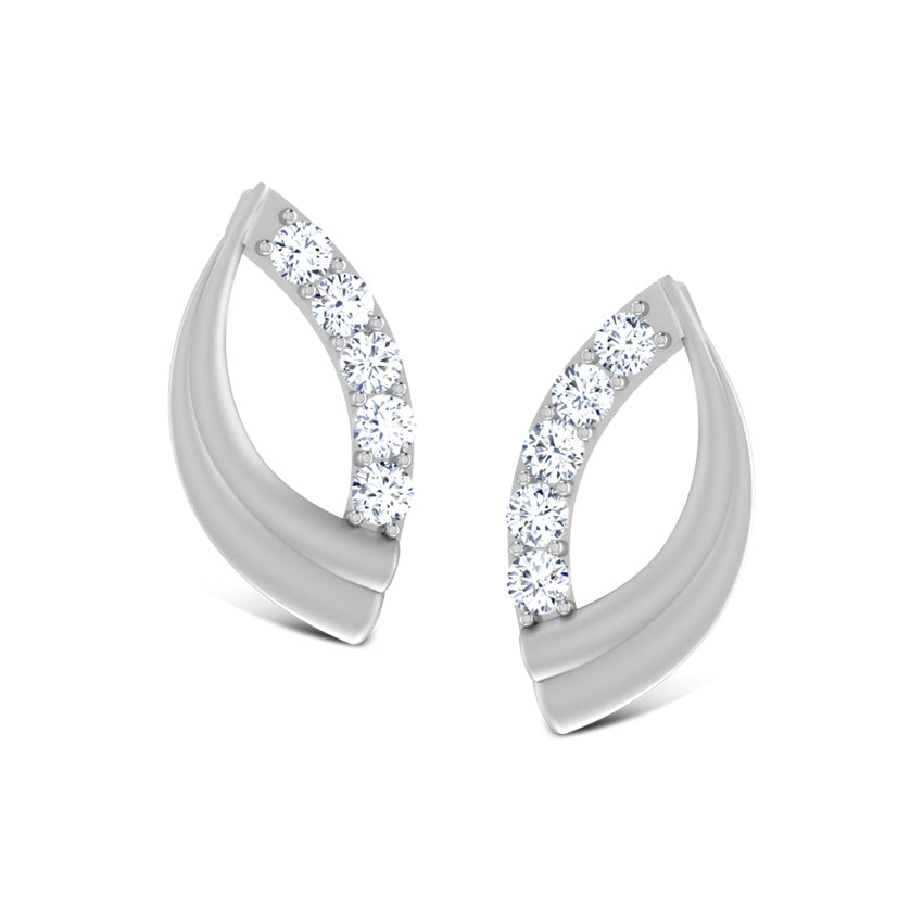 Snuggle Platinum Stud Earring