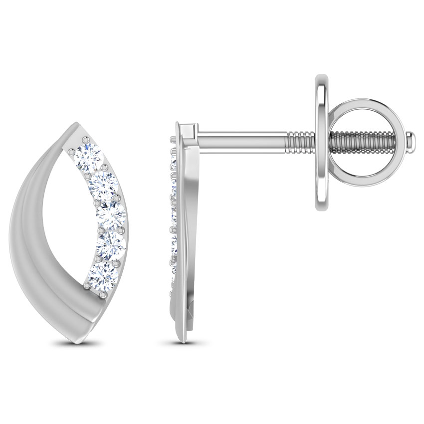 Snuggle Platinum Platinum Stud Earring