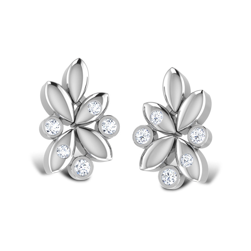 Pledge Platinum Stud Earrings