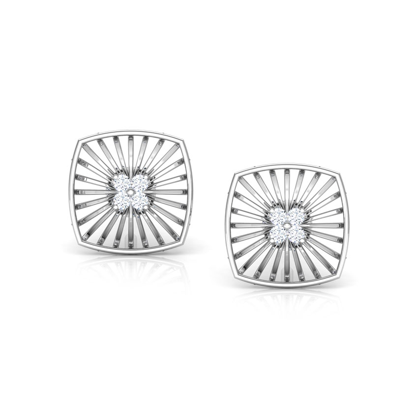 Cushion Wired Diamond Stud Earrings Cushion Wired Diamond Stud Earrings