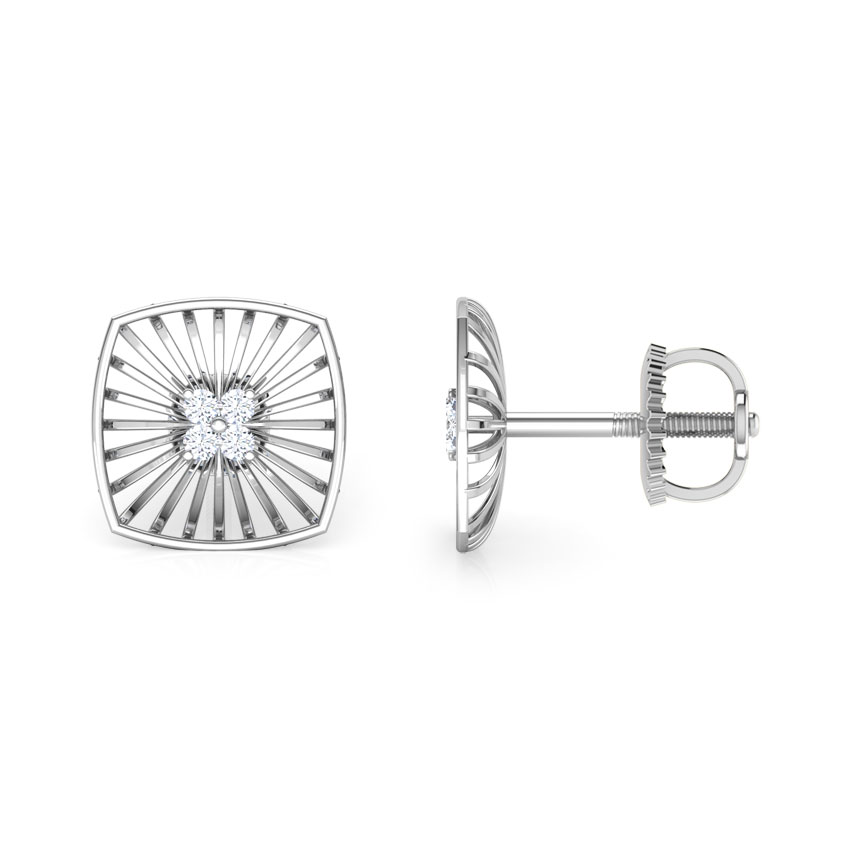 Cushion Wired Diamond Stud Earrings Cushion Wired Diamond Stud Earrings