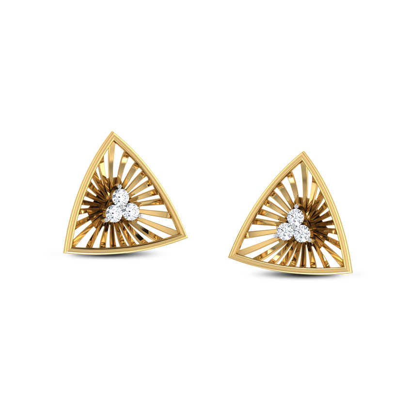 Trillion Wired Stud Earrings