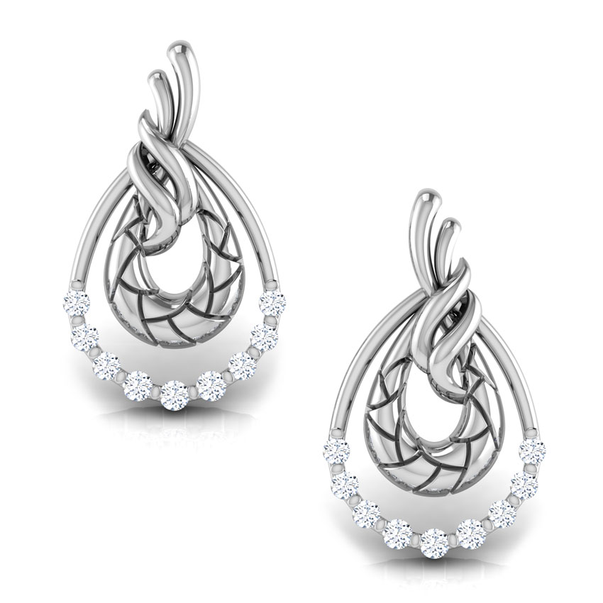 Peony Diamond Stud Earrings Peony Diamond Stud Earrings