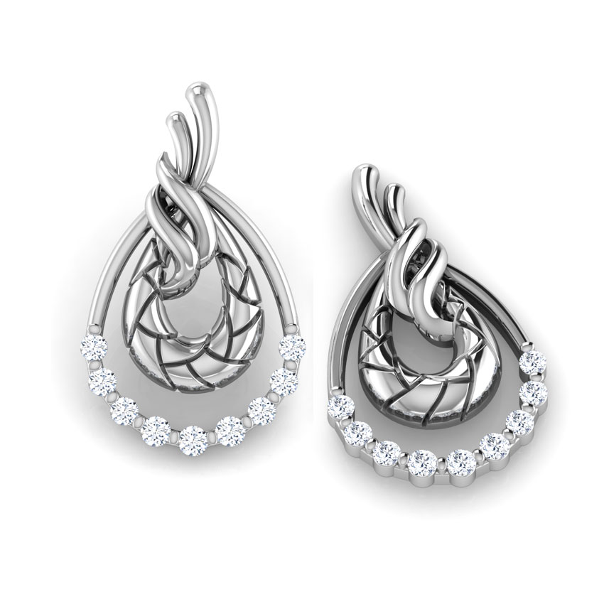 Peony Diamond Stud Earrings Peony Diamond Stud Earrings