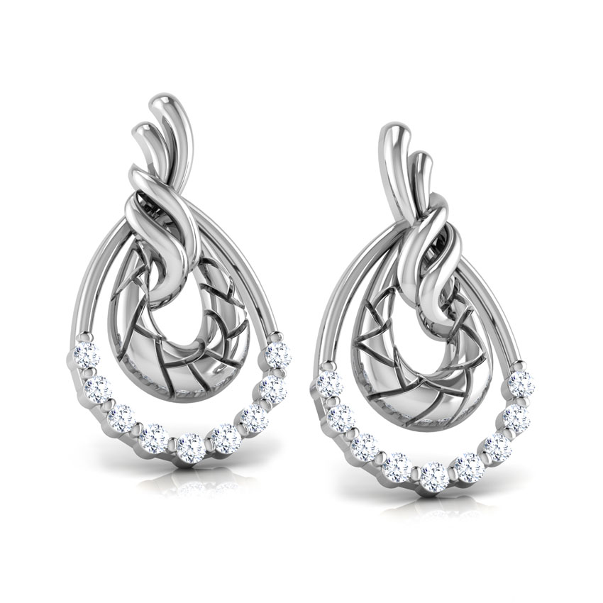 Peony Diamond Stud Earrings Peony Diamond Stud Earrings