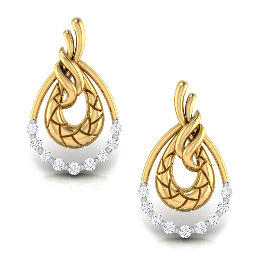 Peony Diamond Stud Earrings Peony Diamond Stud Earrings