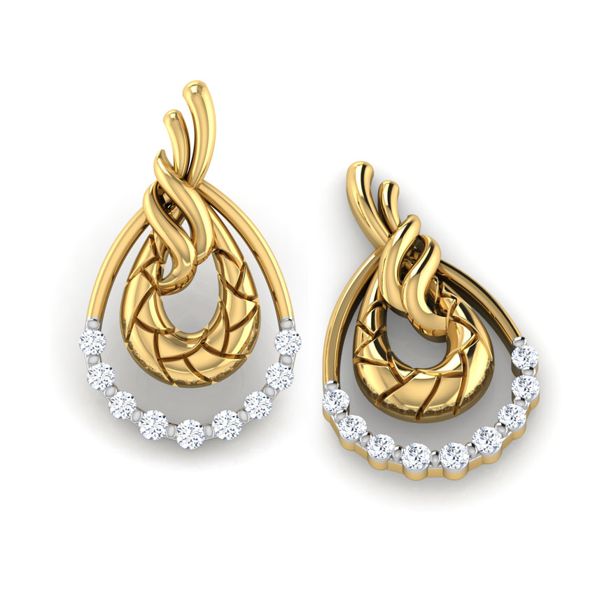 Peony Diamond Stud Earrings Peony Diamond Stud Earrings