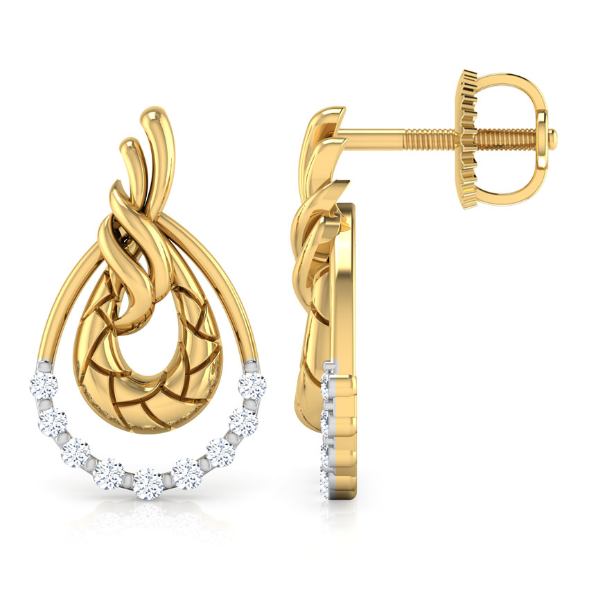 Peony Diamond Stud Earrings Peony Diamond Stud Earrings