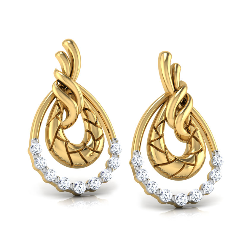 Peony Diamond Stud Earrings Peony Diamond Stud Earrings