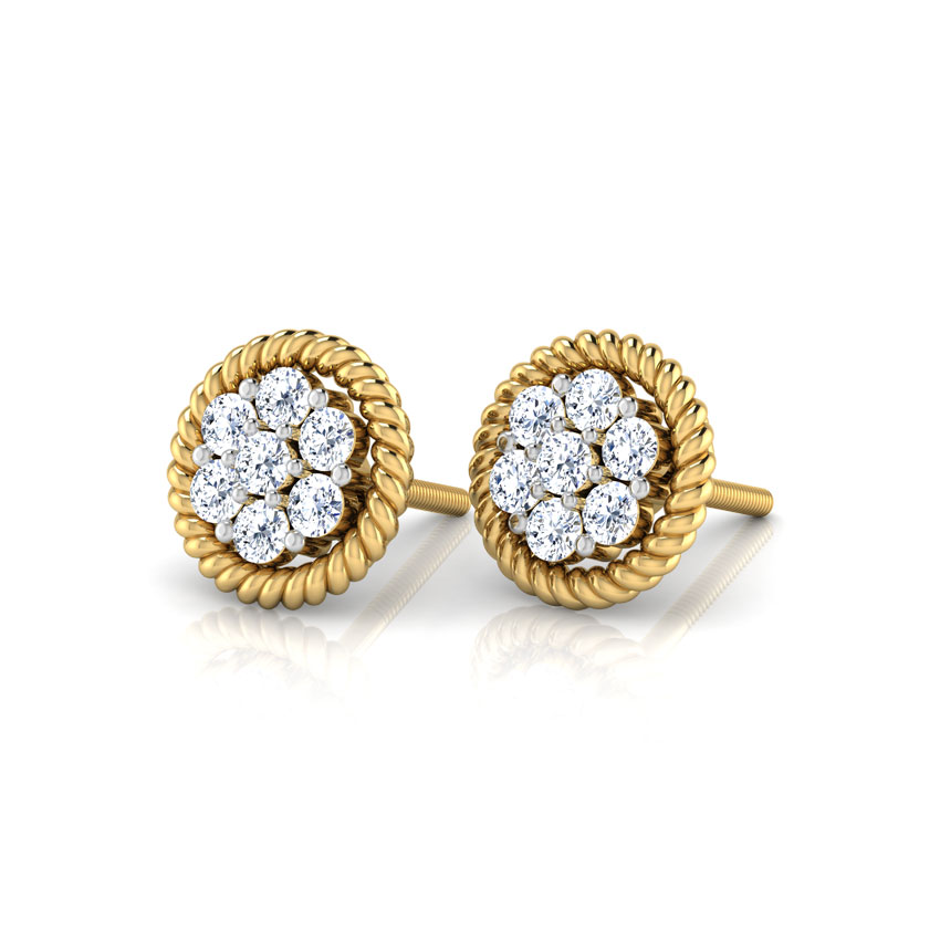 Rope Circle Stud Earrings