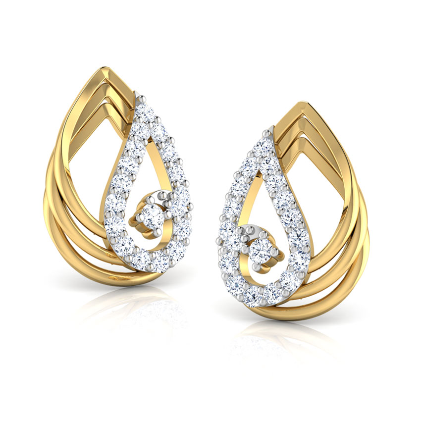 Duo-Style Stud Earrings