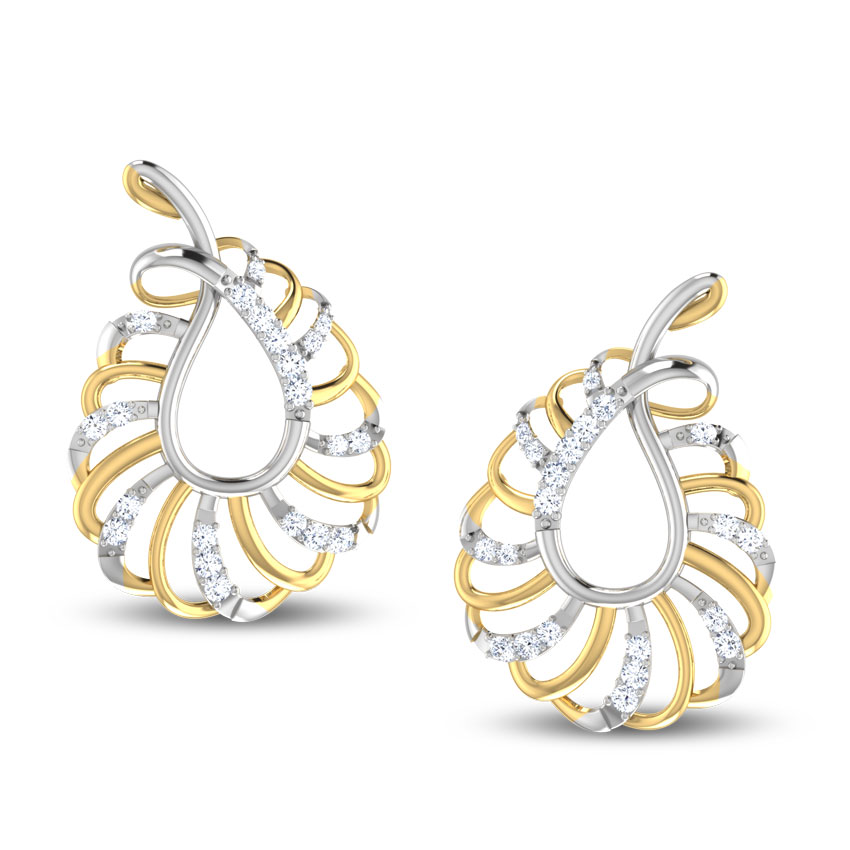 Golden Spark Stud Earrings