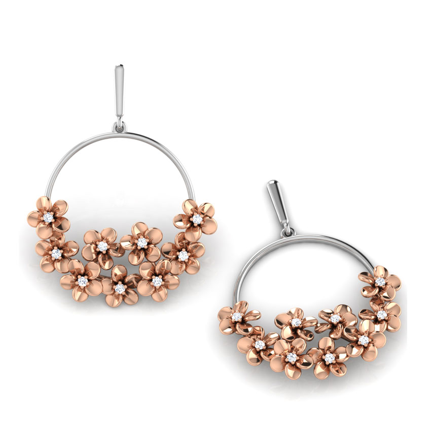 Plumeria Swing Earrings