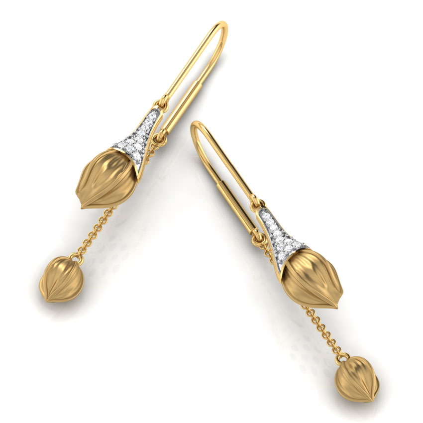 Falling Tulip Earrings