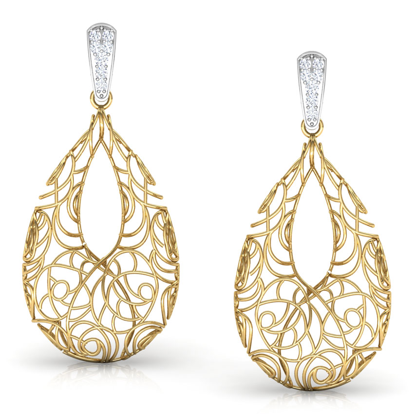 Aquila Trellis Diamond Drop Earrings Aquila Trellis Diamond Drop Earrings