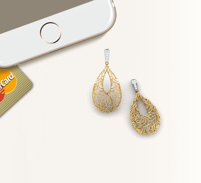 Aquila Trellis Diamond Drop Earrings Aquila Trellis Diamond Drop Earrings