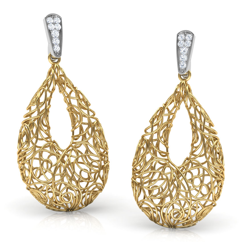 Aquila Trellis Diamond Drop Earrings Aquila Trellis Diamond Drop Earrings