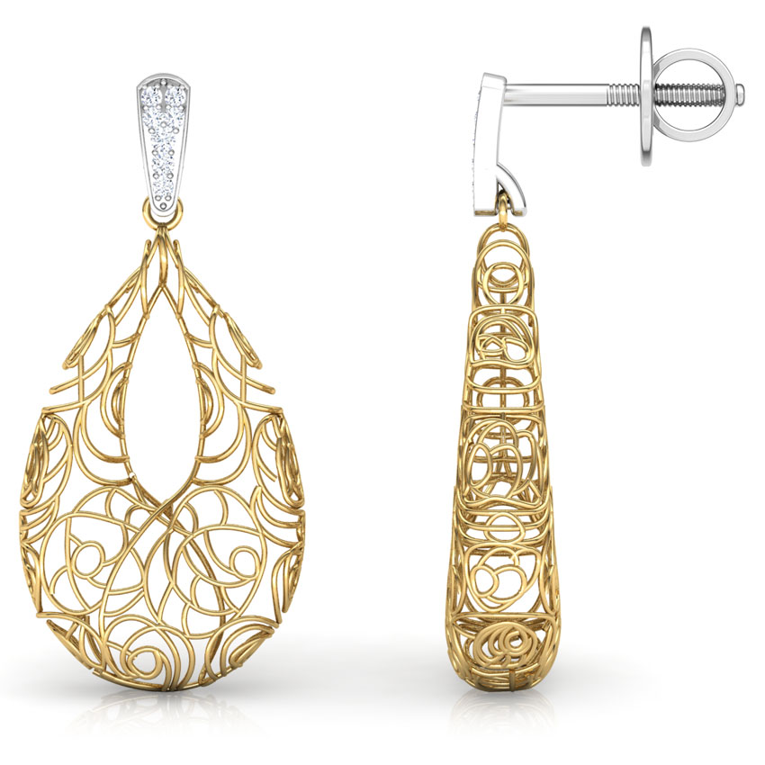 Aquila Trellis Diamond Drop Earrings Aquila Trellis Diamond Drop Earrings