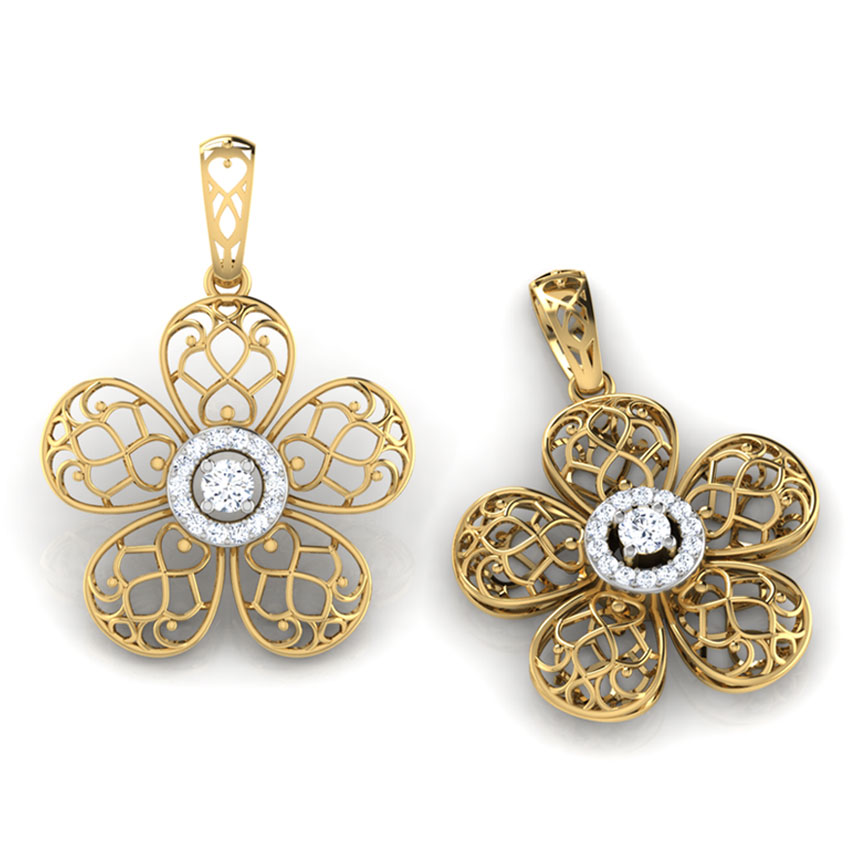 Kalika Trellis Diamond Drop Earrings