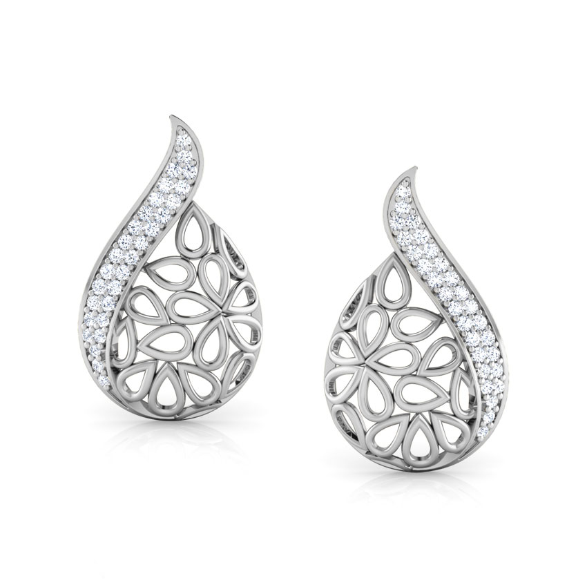 Kaira Paisley Diamond Stud Earrings Kaira Paisley Diamond Stud Earrings