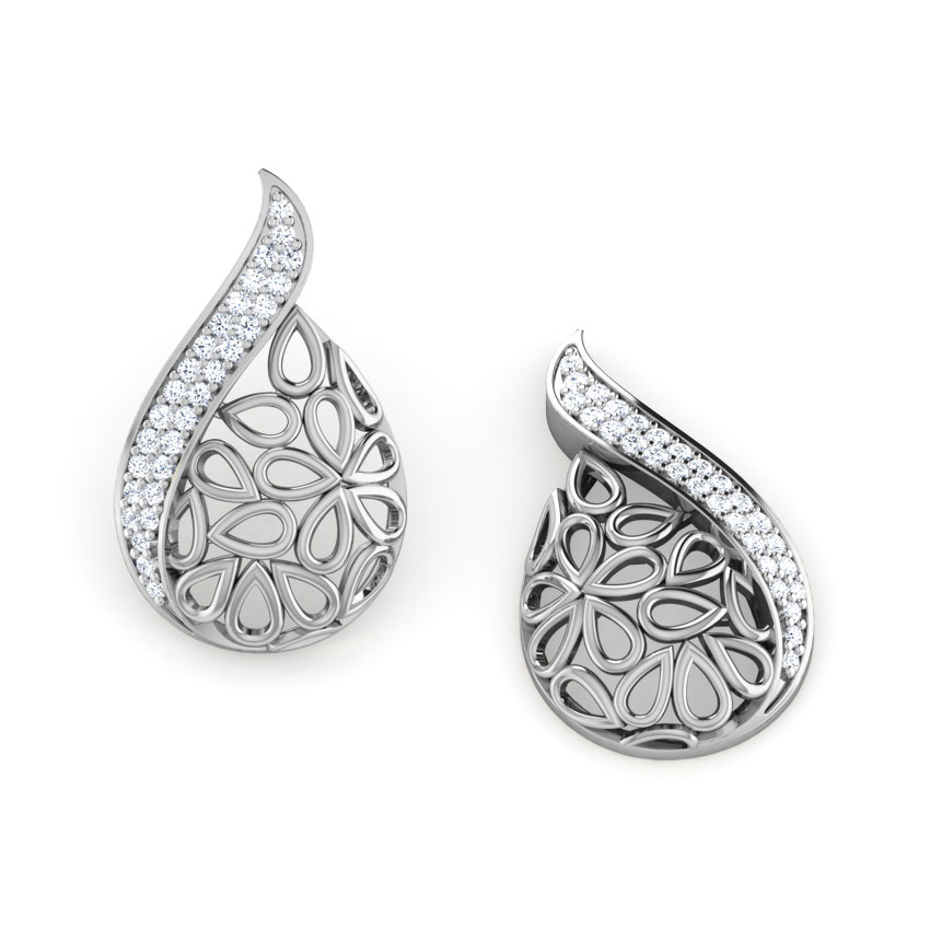 Kaira Paisley Diamond Stud Earrings Kaira Paisley Diamond Stud Earrings