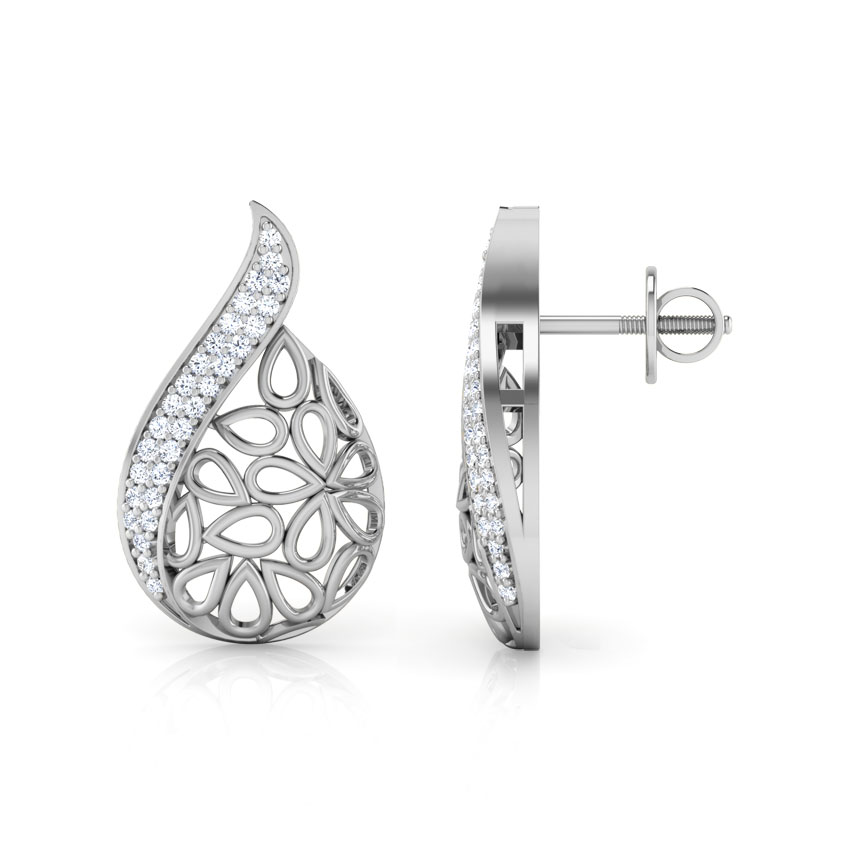 Kaira Paisley Diamond Stud Earrings Kaira Paisley Diamond Stud Earrings