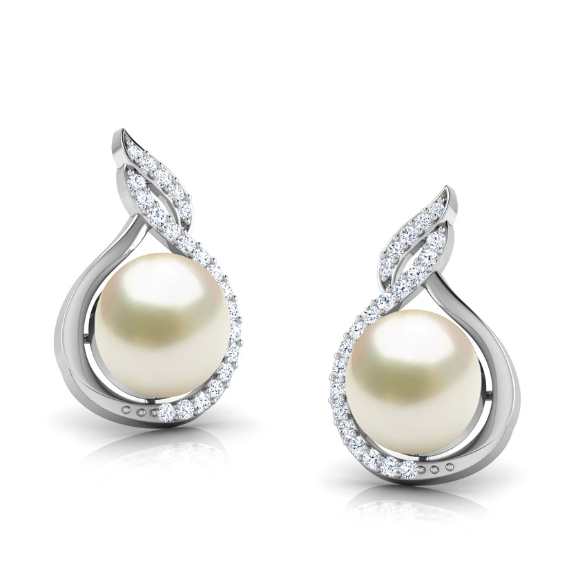 Ice Floe Pear Earrings