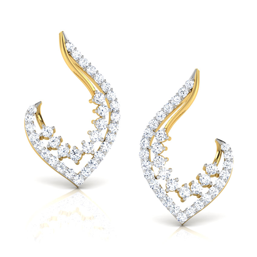 Beth Leaflet Stud Earrings