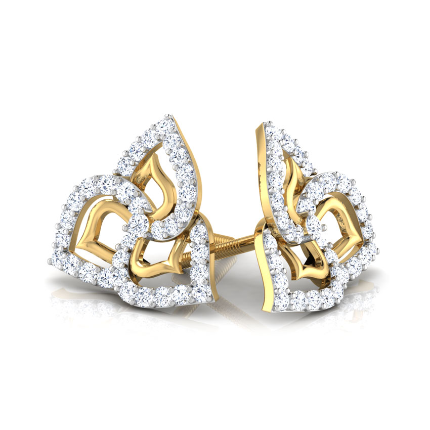 Lisa Petaled Diamond Stud Earrings Lisa Petaled Diamond Stud Earrings