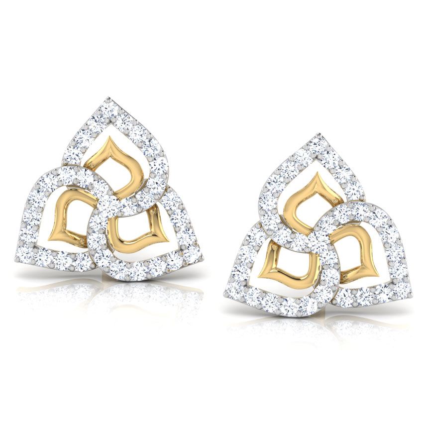 Lisa Petaled Diamond Stud Earrings Lisa Petaled Diamond Stud Earrings