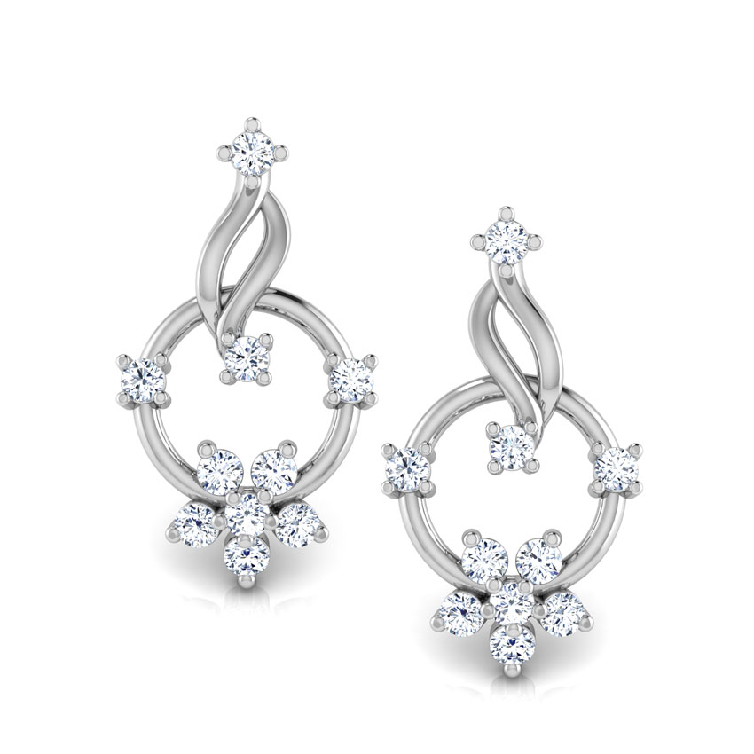 Circle Cluster Diamond Stud Earrings Circle Cluster Diamond Stud Earrings