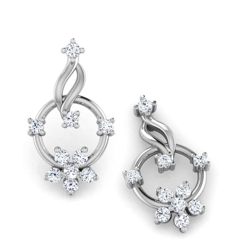 Circle Cluster Diamond Stud Earrings Circle Cluster Diamond Stud Earrings