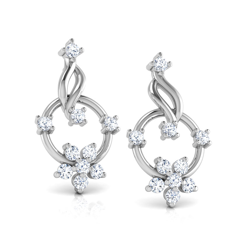 Circle Cluster Diamond Stud Earrings Circle Cluster Diamond Stud Earrings