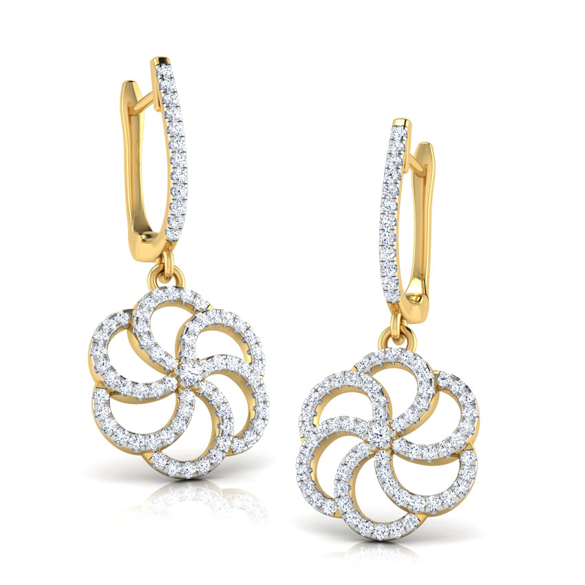 Swirl Flower Earrings
