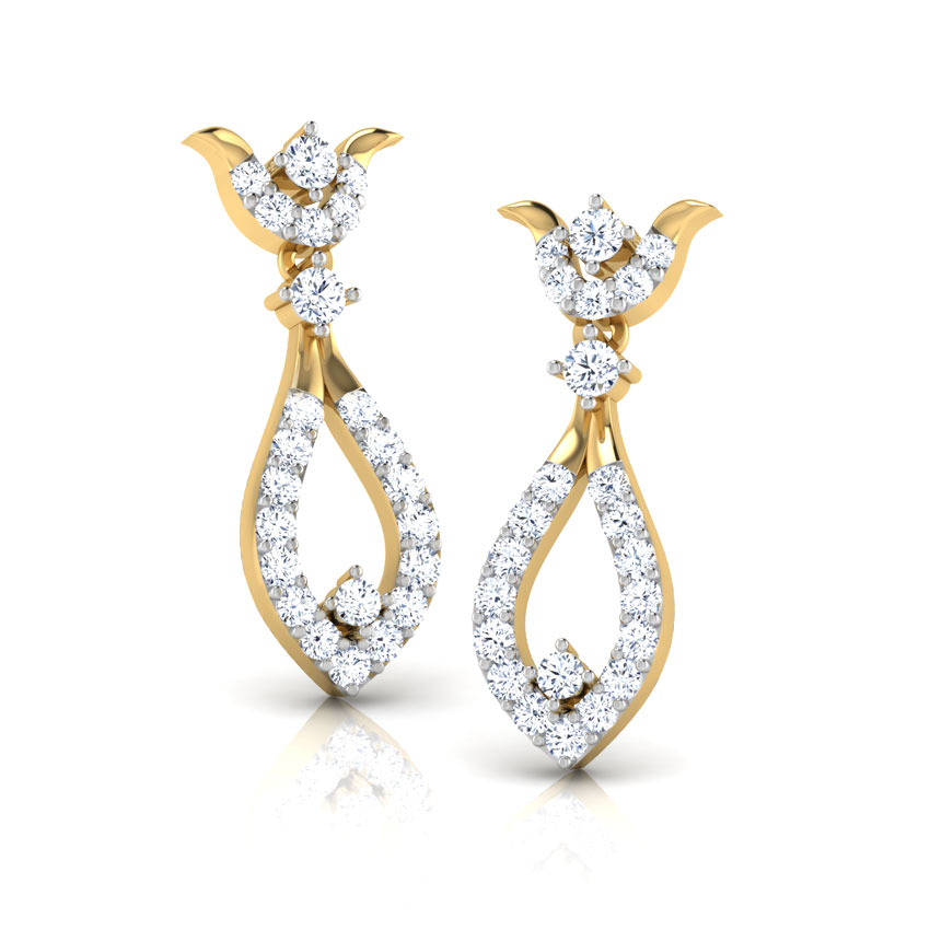 Ana Curved Drop Earrings