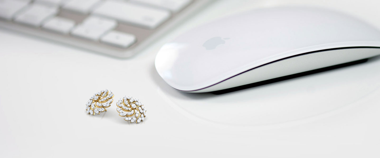 Zinnia Cluster Stud Earrings
