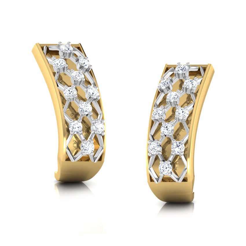 Lattice Hoop Earrings