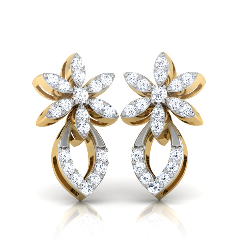 Clematis Stud Earrings